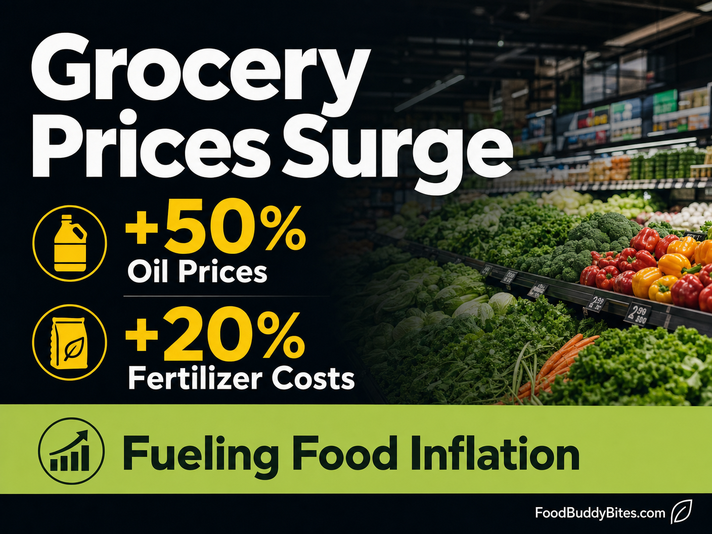 Grocery Prices Surge Amid Oil and Fertilizer Hikes
