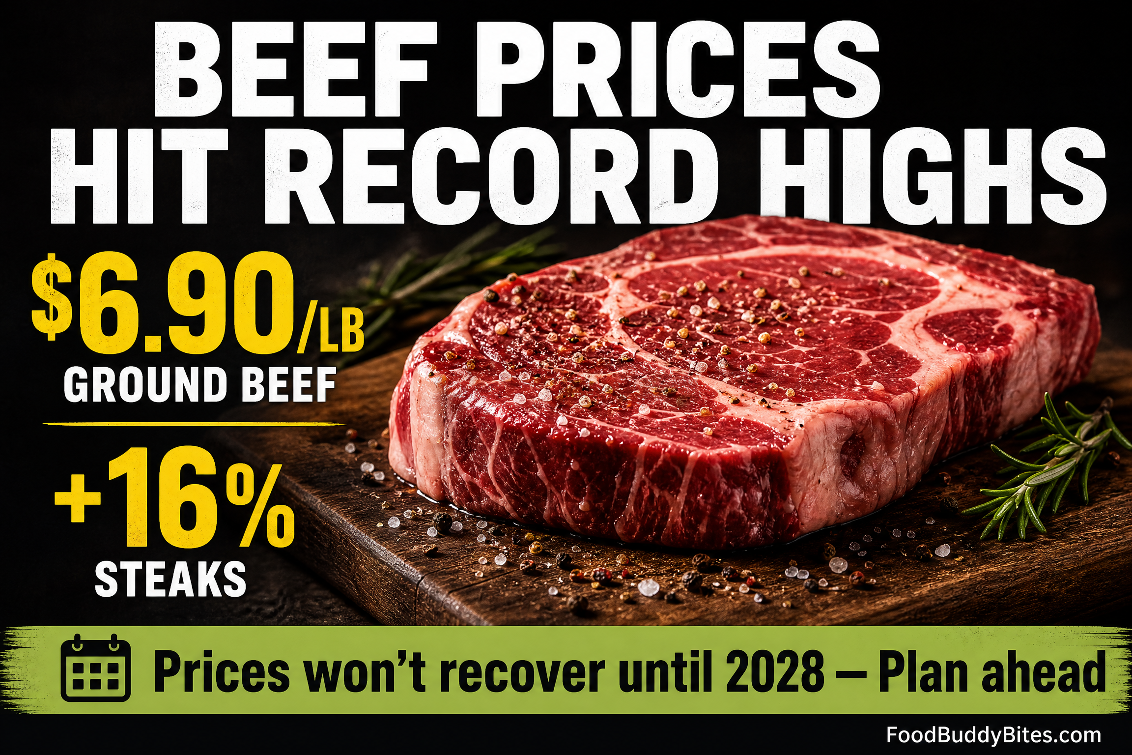 Beef Prices Soar, Luxury Until 2028