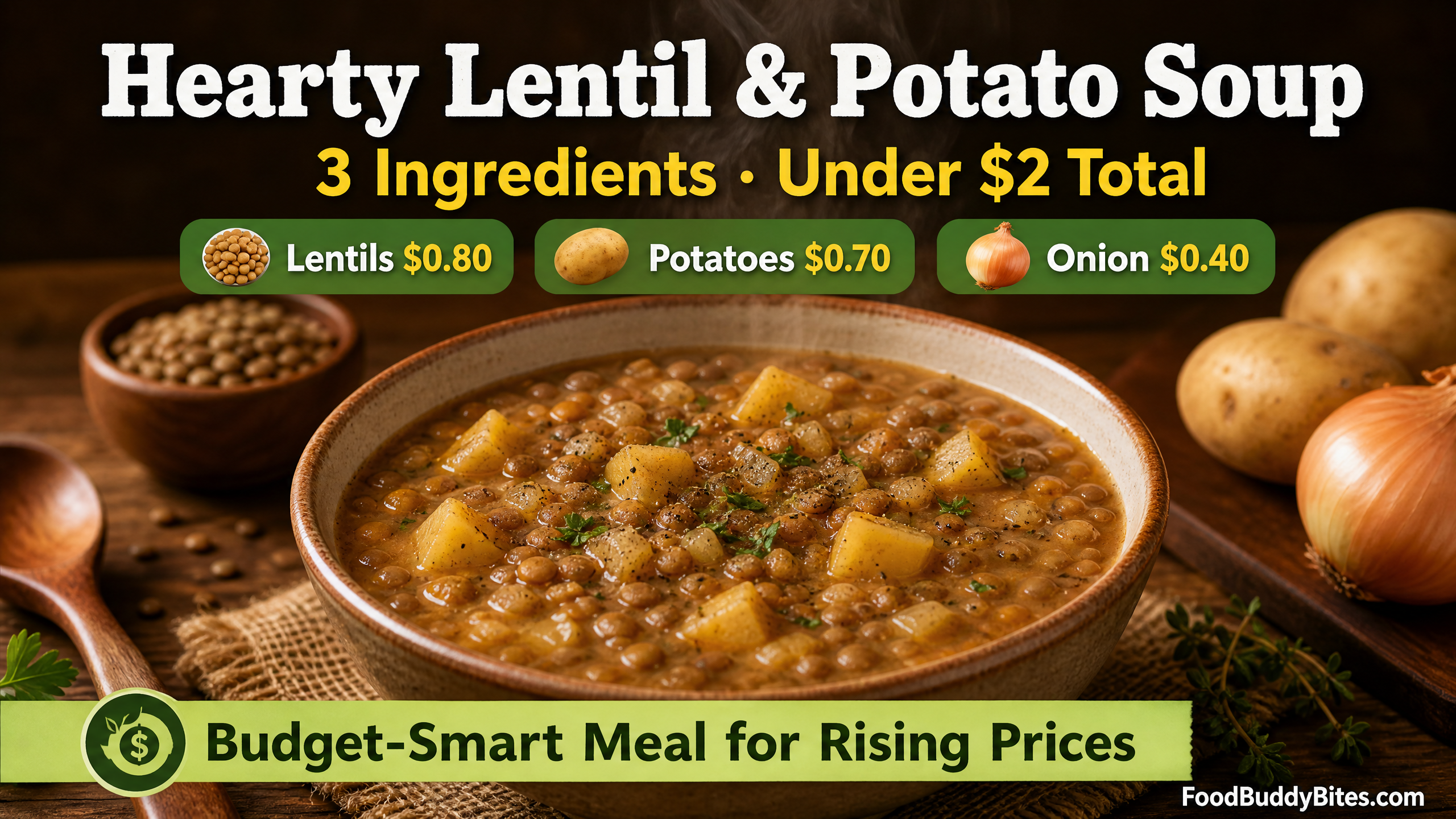 Hearty Lentil and Potato Soup