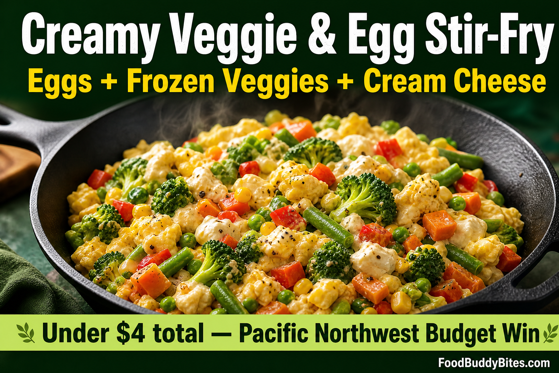 Creamy Veggie & Egg Stir-Fry